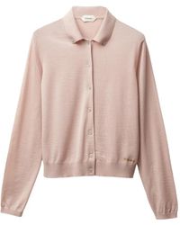 Versace - Embroidered Wool Knit Cardigan - Lyst