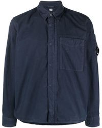 C.P. Company - Lens-detail Long-sleeve Shirt - Lyst
