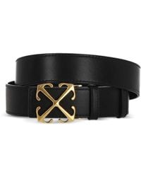 Off-White c/o Virgil Abloh - Signature Arrows Motif-Buckle Leather Belt - Lyst