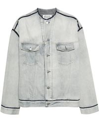 Maison Margiela - Veste En Jean À Effet Délavé - Lyst