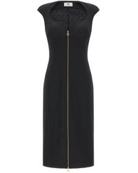 Elisabetta Franchi - Midi Dress - Lyst