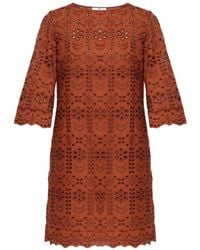 Paul Smith - Scalloped-Trim Mini Dress - Lyst