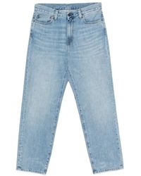 Carhartt - Jean Droit Aaron À Patch Logo - Lyst