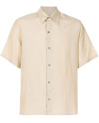 Amir Slama - X Mahaslama Poseidon-print Linen-blend Shirt - Lyst