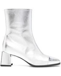 CAREL PARIS - 60Mm Leather Ankle Boots - Lyst