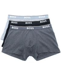 BOSS - ストライプトリム ボクサーパンツ - Lyst