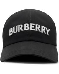 Burberry - Logo Gabardine Baseball Cap - Lyst