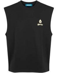 Barrow - Graphic Sleeveless T-Shirt - Lyst