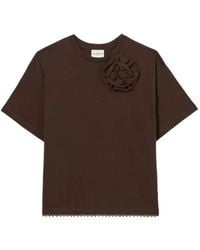 Claudie Pierlot - Floral Jersey T-Shirt - Lyst
