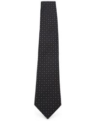 Canali - Geometric-Pattern Silk Tie - Lyst
