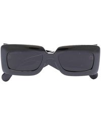 Gucci - Double G Rectangle-frame Sunglasses - Lyst