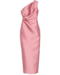 Solace London - Kira Midi Dress - Lyst