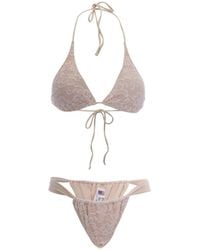 MC2 Saint Barth - Bikini Con Capa De Encaje - Lyst
