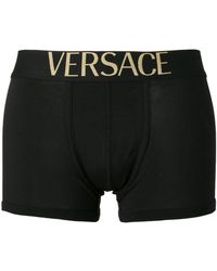 Versace Logo Boxer Briefs - Black