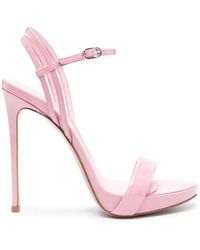 Le Silla - Gwen 120Mm Patent-Leather Sandals - Lyst