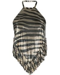 Rabanne - Top Con Efecto Metalizado - Lyst