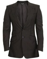 Dolce & Gabbana - Pinstripe-Pattern Single-Breasted Blazer - Lyst