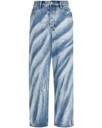 Ksubi - Striped Straight-leg Jeans - Lyst