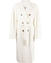 Max Mara - Belted Double-breasted Coat - Lyst