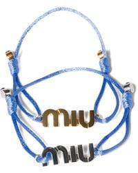 Miu Miu - Cordon Et Bracelets En Métal - Lyst