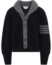 Thom Browne - Cardigan À Col Châle 4-Bar - Lyst