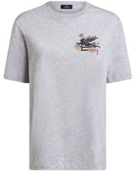Etro - Pegaso-Motif T-Shirt - Lyst
