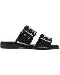 Ganni - Buckled Sandals - Lyst