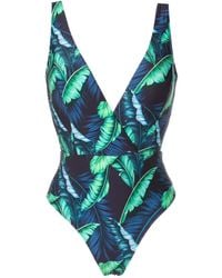 Lygia & Nanny - Bañador Evita con hoja estampada - Lyst