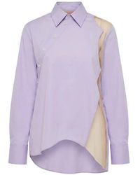 Viktor & Rolf - Asymmetric-Buttons Shirt - Lyst