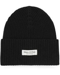 Marc O' Polo - Gerippte Dfc Beanie Mit Logo-Patch - Lyst