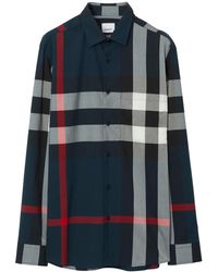 Burberry - Plaid Pattern Shirt - Lyst