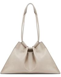 Giorgio Armani - Gathered-Detail Leather Shoulder Bag - Lyst