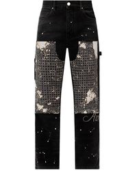 Amiri - Bandana-Panel Carpenter Jeans - Lyst