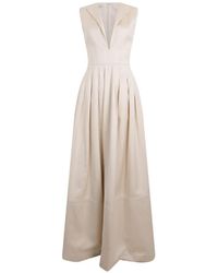 Philosophy Di Lorenzo Serafini - Sleeveless V-Neck Dress - Lyst