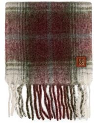 DSquared² - Checked Fringed Scarf - Lyst