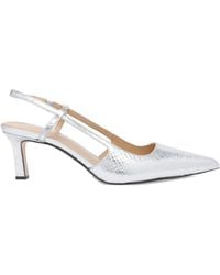 MICHAEL Michael Kors - 60Mm Leather Slingback Pumps - Lyst