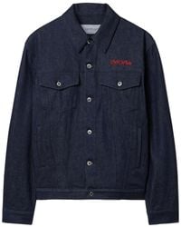 Off-White c/o Virgil Abloh - Script Skate Denim Jacket - Lyst