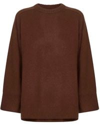 Loulou de Saison - Kaschmirpullover mit weiten Bündchen - Lyst