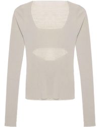Quira - Long-sleeve Ribbed-knit Top - Lyst