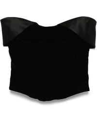 Mugler - ベルベット コルセットトップ - Lyst