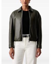 Patrizia Pepe - Logo-Patch Zip-Up Jacket - Lyst