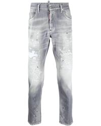 DSquared² - Acid-wash Straight-leg Jeans - Lyst