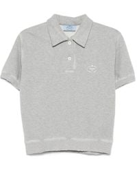 Prada - Poloshirt mit Logo-Print - Lyst