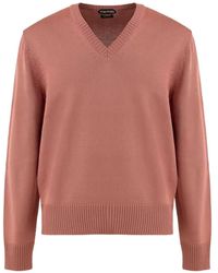 Tom Ford - Pull En Cachemire À Col V - Lyst