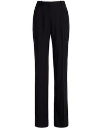 Another Tomorrow - Flared Merino Wool Trousers - Lyst