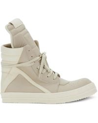 Rick Owens - 'Geobasket' Sneakers With Zip And Lace-Up Closure - Lyst