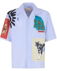 Marni - Camicia A Righe Patchwork - Lyst