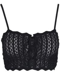 Saint Laurent - Cropped Top - Lyst