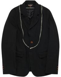 COMME DES GARÇON BLACK - Zipped Jacket - Lyst