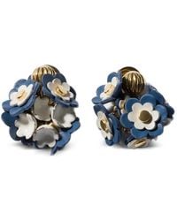 Miu Miu - Metal And Leather Earrings - Lyst